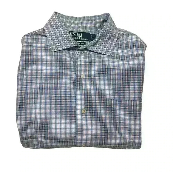 Polo Ralph Lauren Other - Polo by Ralph Lauren Westerton Button-Down Plaid Blue Pink Men’s Size Large